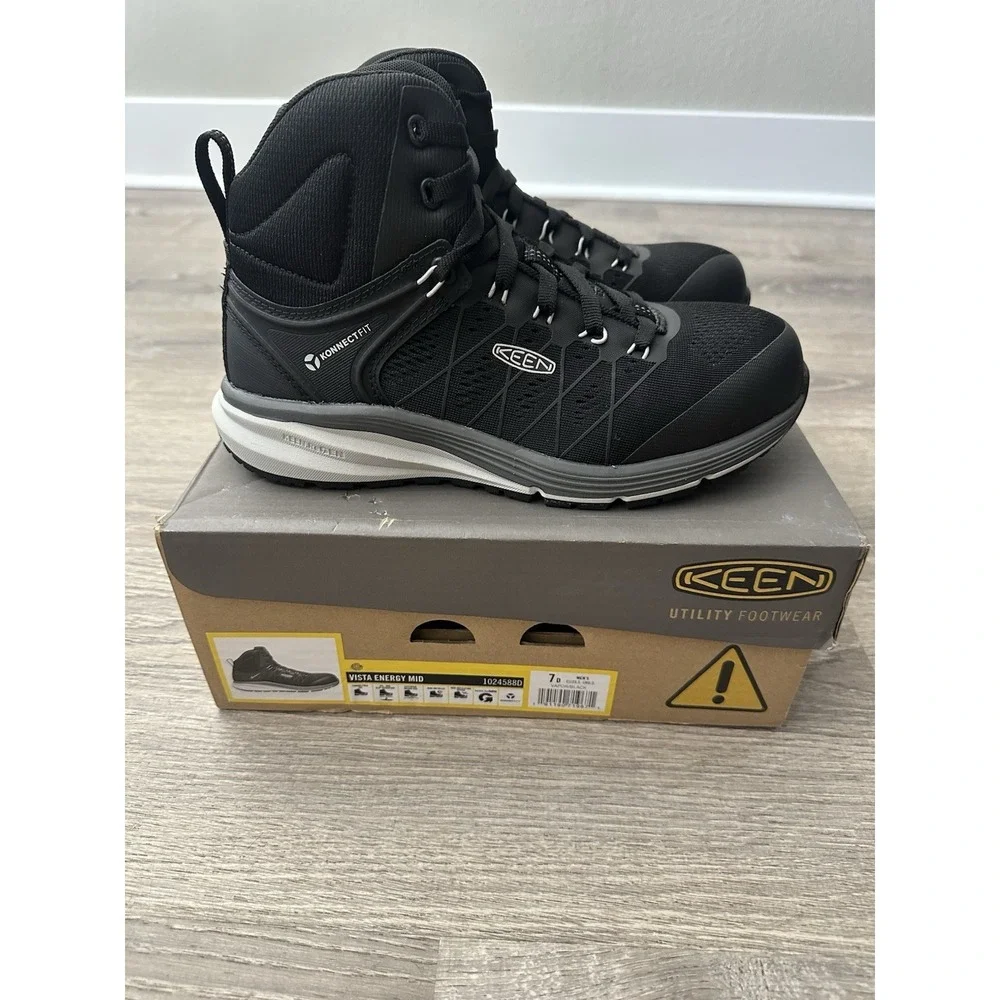 Man's Boots KEEN Utility Vista Energy Mid Int. Tactical Composite Toe Shock 7D
